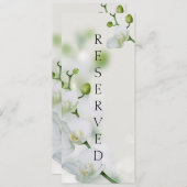 Zachte Elegant orchidee achtergebleven stoeltje Menu (Voorkant / Achterkant)