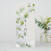 Zachte Elegant orchidee achtergebleven stoeltje Menu (Staand voorkant)