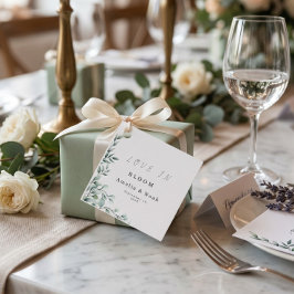 Zachte Elegante Esthetische Klassieke Minimalistis Bedankjes Labels