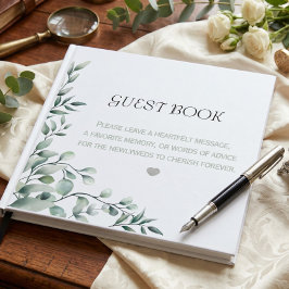 Zachte Elegante Esthetische Klassieke Moderne Trou Gastenboek