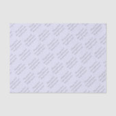 Zachte Elegante Lavendel & Grijs Script Lente Brui Tissuepapier (Voorkant)