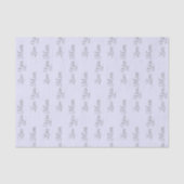 Zachte Elegante Lavendel & Grijs Script Moederdag Tissuepapier (Voorkant)
