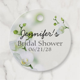 Zachte Elegante Orchidee Bedankjes Labels