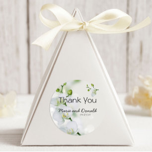 Zachte Elegante Orchidee Klassieke Ronde Sticker