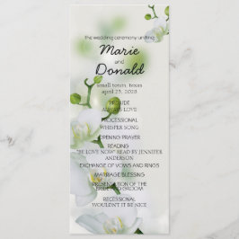 Zachte Elegante Orchidee Programmakaart