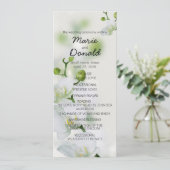 Zachte Elegante Orchidee Programmakaart (Staand voorkant)