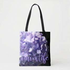 Zachte elegante Paarse bloemen paarse hortensia's Tote Bag