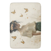 Zachte elegantie in een vlinderdans badmat (Voorkant Verticaal)