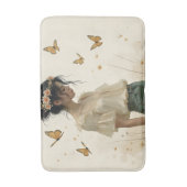 Zachte elegantie in een vlinderdans badmat (Voorkant Verticaal)