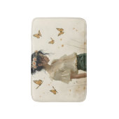 Zachte elegantie in een vlinderdans badmat (Voorkant Verticaal)