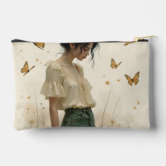 Zachte elegantie in een vlinderdans etui (Achterkant)