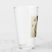 Zachte elegantie in een vlinderdans glas (Rechts)