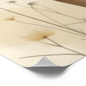 Zachte elegantie in een vlinderdans poster (Hoek)