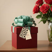 Zachte Empress Bloemen Bruine Empress Cadeaulabel