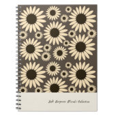Zachte Empress Florals Bruin Notitieboek (Voorkant)