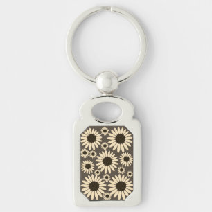 Zachte Empress Florals Bruine Empress Sleutelhanger