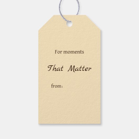 Zachte Empress Florals Stralende Empress Cadeaulabel (Achterkant)