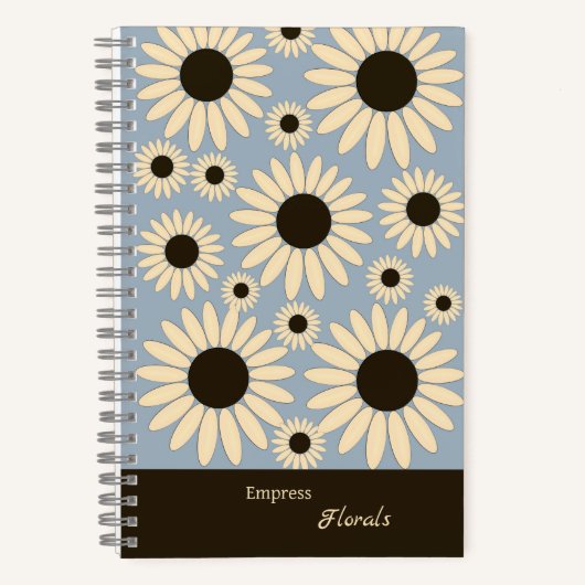 Zachte Empress Florals Stralende Empress Notitieboek (Voorkant)