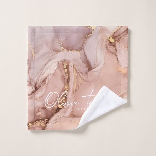 Zachte en chique gouden marmeren badhanddoek bad handdoek (Wasdoekje)