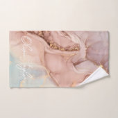 Zachte en chique gouden marmeren badhanddoek bad handdoek (Handdoek)
