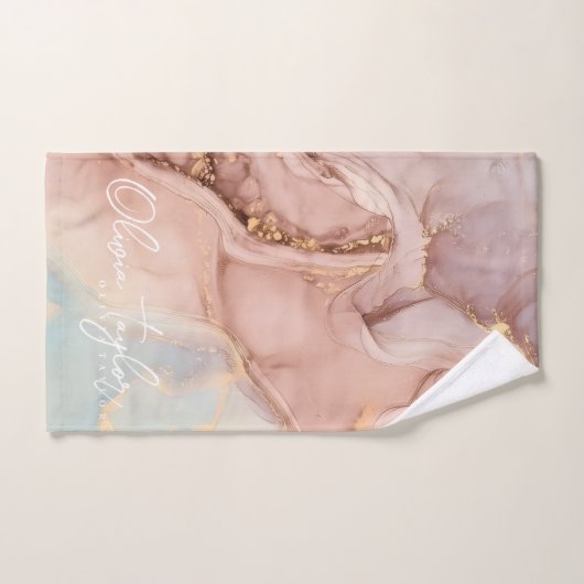 Zachte en chique gouden marmeren badhanddoek bad handdoek (Handdoek)