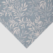 Zachte en Delicate Stofblauwe Botanische Blad Wing Tissuepapier (Detail)