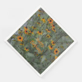 Zachte en droeve Happy Birthday Floral Servet (Hoek)