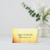 Zachte en dromerige natuur visitekaartje dubbelzij (Staand voorkant)