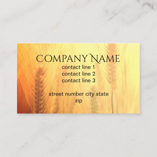 Zachte en dromerige natuur visitekaartje dubbelzij (Achterkant)