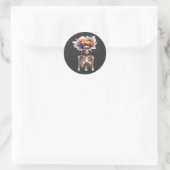 Zachte en eng Halloween sticker – Skelet (Tas)