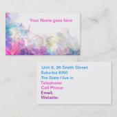 Zachte en  Florence Visitekaartje (Voorkant / Achterkant)