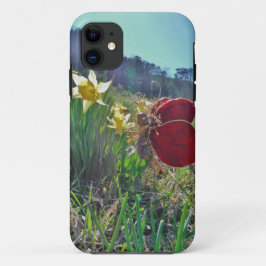 Zachte en gele bloemen iPhone 11 hoesje