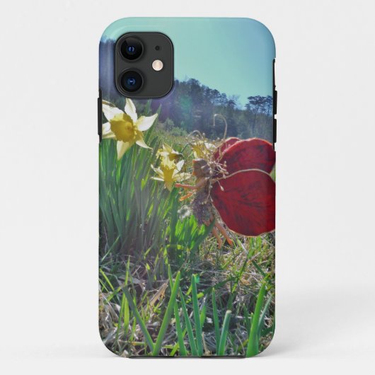 Zachte en gele bloemen Case-Mate iPhone case (Achterkant)