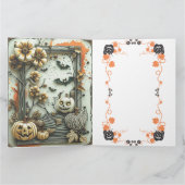 Zachte en griezelige Halloween sticker – Pompoen Kaart (Binnen)