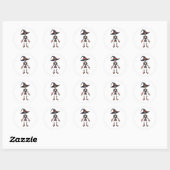 Zachte en griezelige Halloween sticker – Skelet Vi (Vel)