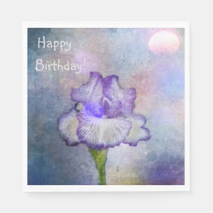 Zachte en  iris servet