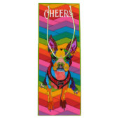 Zachte en Kleurrijke Cadeautas Boston Terrier (Voorkant)