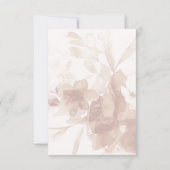 Zachte en luchtige bloemenperzik Blush foto bruilo Save The Date (Achterkant)