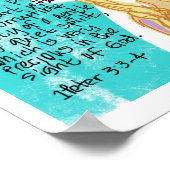 Zachte en rustige Geest - Christelijke Schrift Pos Poster (Hoek)