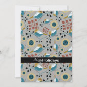 Zachte En Schattige Meesjes Met Bessen Feestdagenkaart (Voorkant)