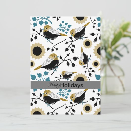 Zachte En Schattige Meesjes Met Hartjes Feestdagenkaart (Staand voorkant)