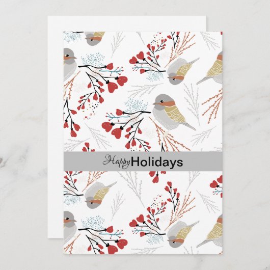 Zachte En Schattige Meesjes Met Hartjes Feestdagenkaart (Voorkant / Achterkant)