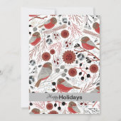 Zachte En Schattige Meesjes Rood en Grijs Feestdagenkaart (Voorkant)