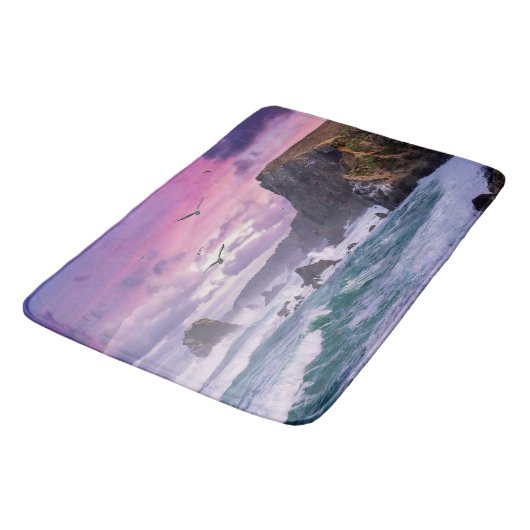Zachte en verfrissende badmat aan de kust (Gekanteld)