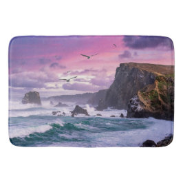 Zachte en verfrissende badmat aan de kust