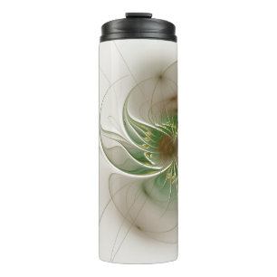 Zachte en zachtheid fractale fantasie bloemen  thermosbeker
