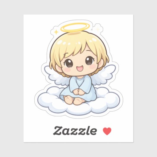 Zachte Engel Chibi Vinyl Sticker (Vel)