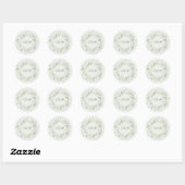 Zachte Engelse Tuin Trouw Monogram Sticker (Vel)