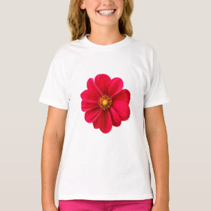Zachte Enkele Bloem Grafische Mark Caleuze Kindere T-shirt