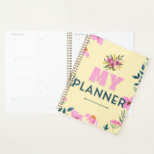 Zachte Esthetische Gele Bloem Dagelijkse Planner (Display)